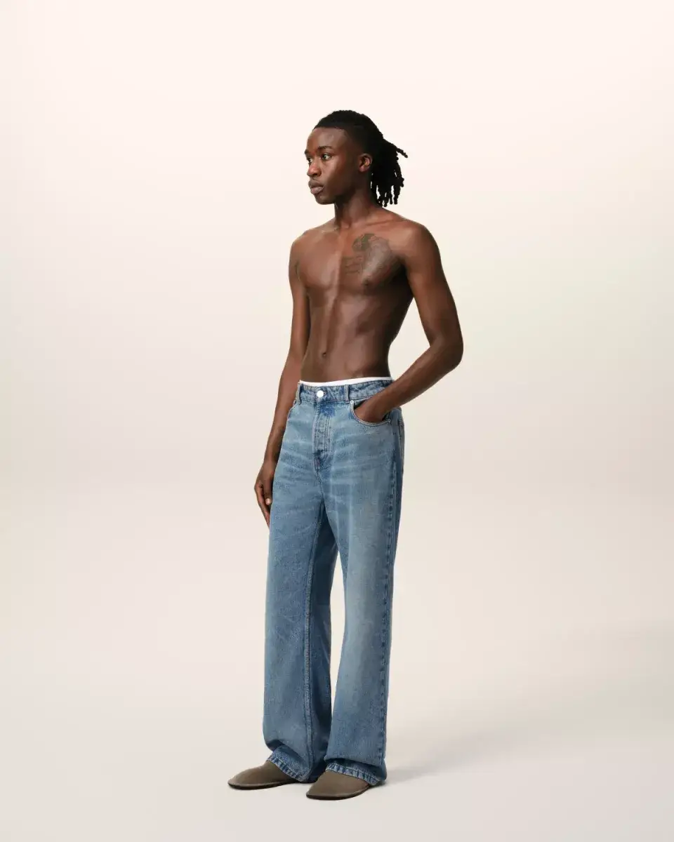 Ami Paris HTR450 Jeansblauw